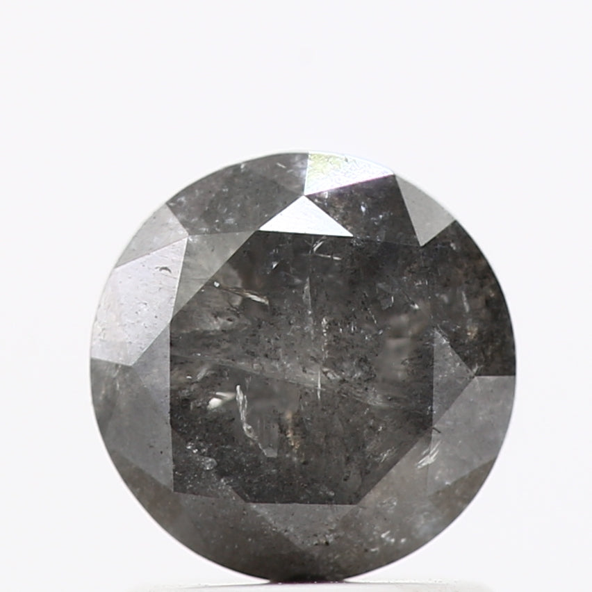 1.22 Carat Fancy Gray Round Shape Brilliant Cut Natural Loose Diamond